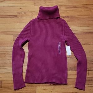 Y2k chunky ribbed cotton sweater